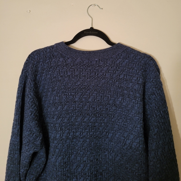 Oscar de la Renta Blue Knit Sweater - Picture 6 of 7
